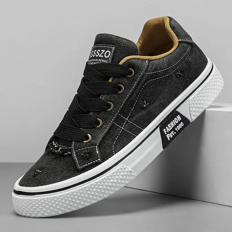 Summer Men's Canvas Footwear Comfortable Low Cut Sports and Leisure Board Shoes Durable Lightweight Single Shoes Sneaker 48Size