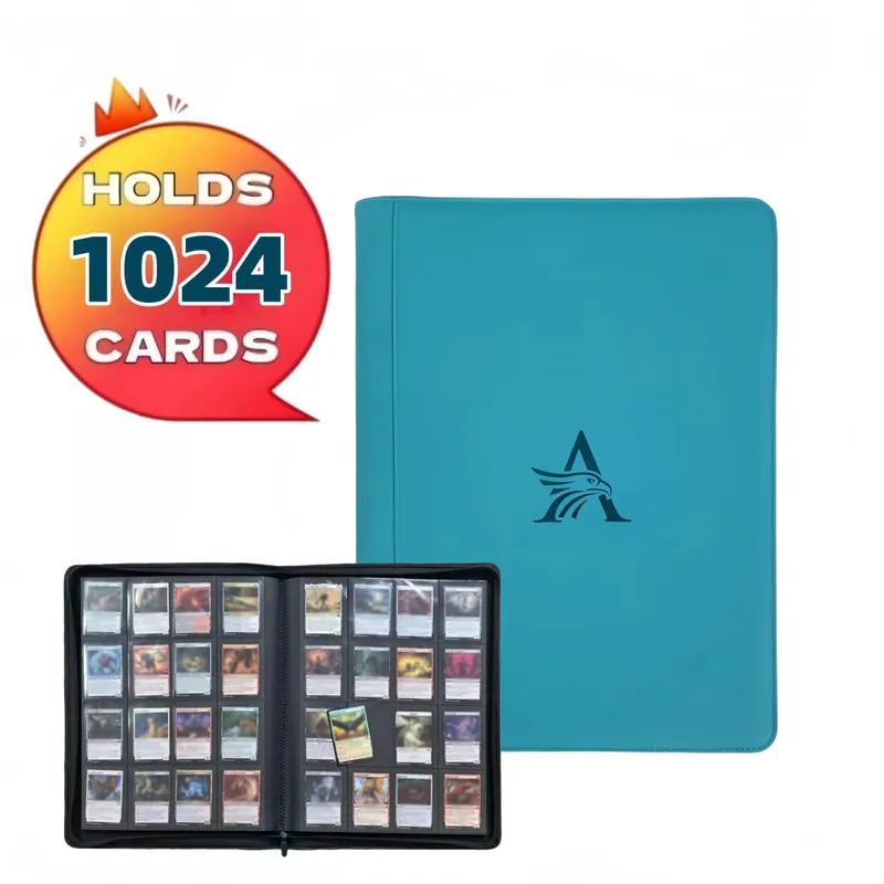 16 Pocket Card Binder - Premium Trading Card Binder Holds 1024 Cards Ultimate protection for TCG & sports cards. Collector's d