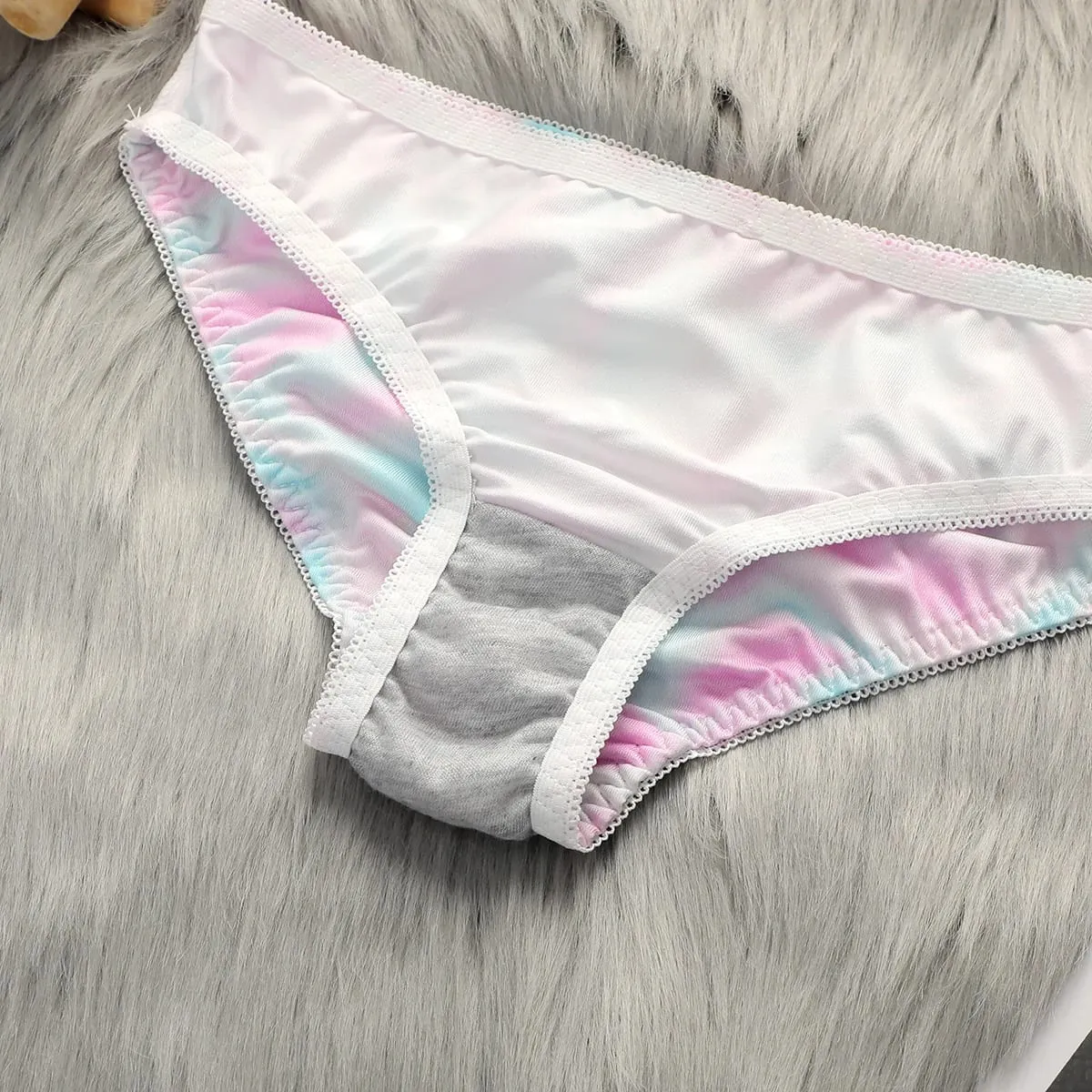 Women's Sexy Lingerie Set Push Up Bra and Panty Set Colorful Printed Underwire Bras Bikini Set Comfotable Intimates