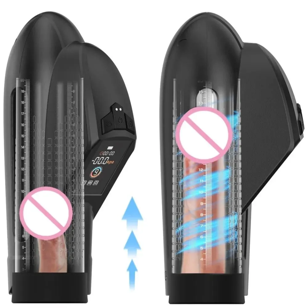 Electric Penis Pump Sex Toys Pumps Enlargers Submarine Vacuum Sex Toy for Men Penis Extender Pumps with 9 Suction Modes 18+