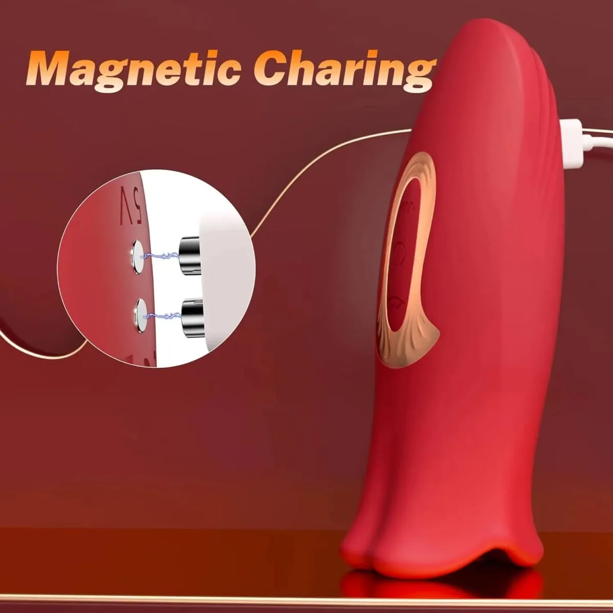 Women's G Spot Vibrator Dildo Tongue Licking Sucking Nipple & Clit Stimulator for Female Masturbation Real Feel Silicone Adult T