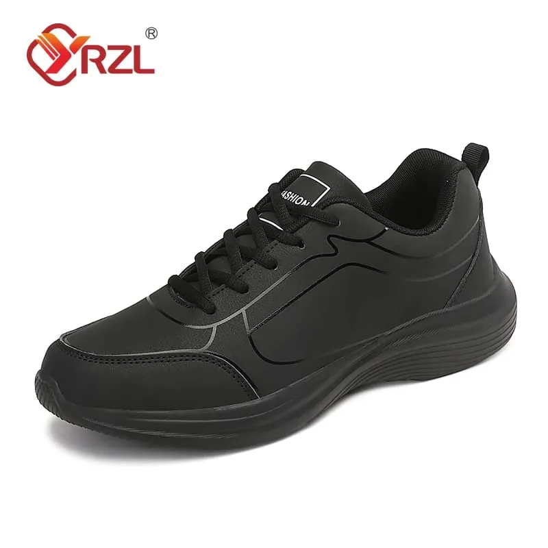 Men Sport Shoes Leather Running Shoes Outdoor Waterproof Sneakers Men Lightweight Men Athletic Sneaker Tenis Masculino