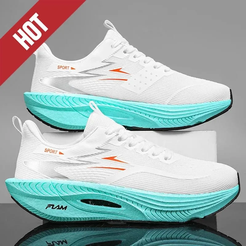 Men Women Carbon Plate Marathon Running Shoes Breathable Lightweight Non-Slip Racing Training Sports Athletic Sneakers Casual — image 14