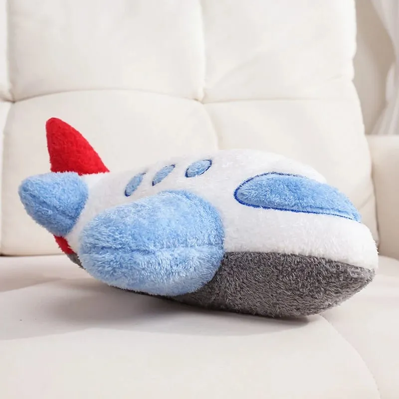 Cute Cartoon Fire Truck Ambulance Taxi Train Plush Pillow Stuffed Soft Plush Toys Funny Police Cars Tanks Planes Plushie Doll