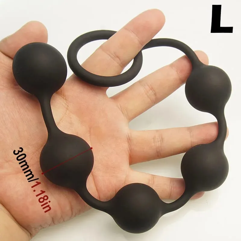 Anal Beads Sex Toys 5 Gradient Size Balls Butt Plugs for Depth Anus Training Analplug Buttplug Butplug
