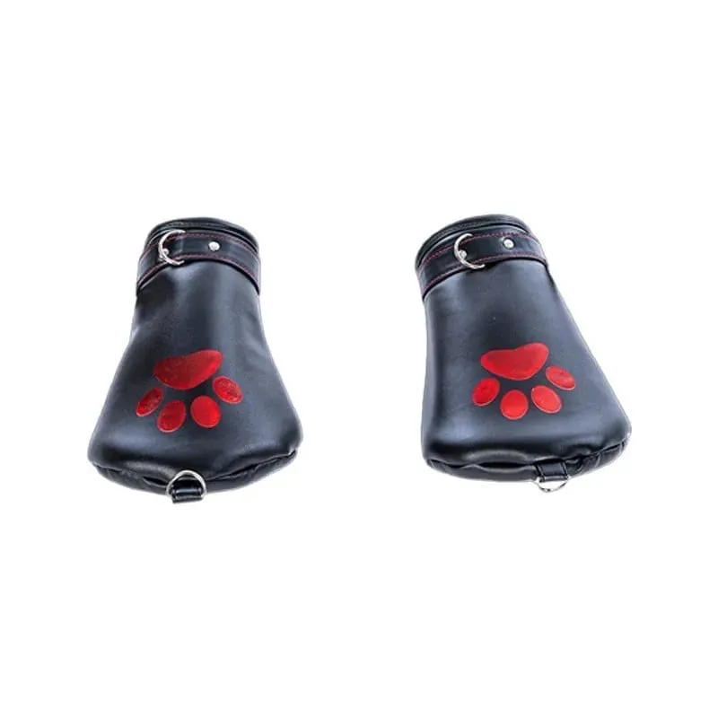 Adult Games Puppy Role Play Kits with Fetish Puppy Hood Mask Binding Gloves Boots Protectors for Couple Crawling SM Sex Toys 18+