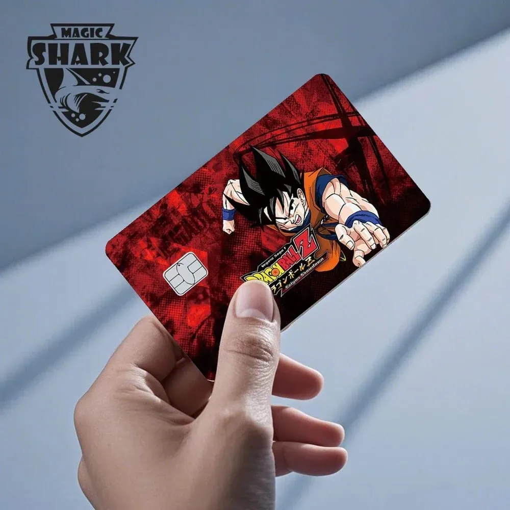 2026 Bagong Goku Frieza Anime Waterproof Skin Cover Skin Sticker para sa Credit Bank Debit Card na Walang Kupas