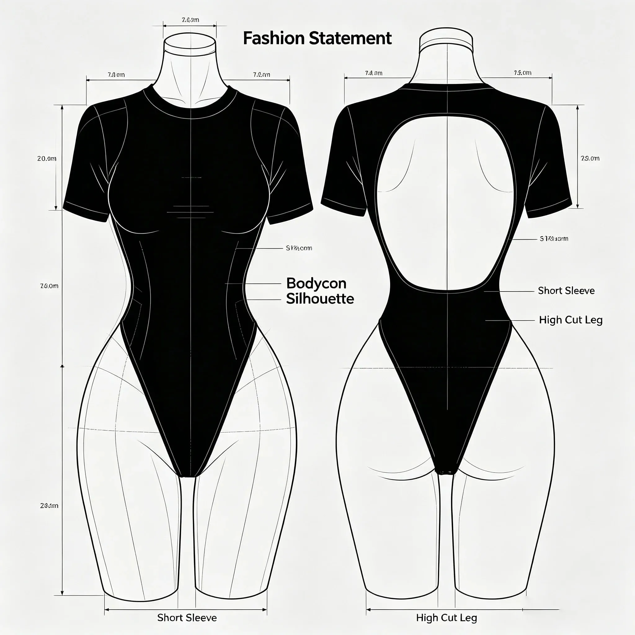 Women's High-Quality Backless Bodysuit Basic Solid Color Comfortable Fit Underwear