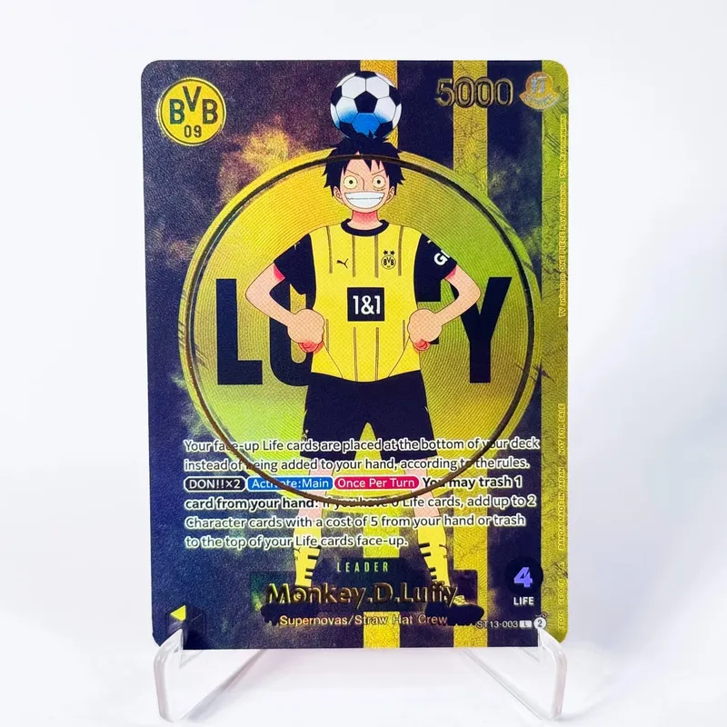 One Piece US College Basketball Luffy Promo Card Straw Hat Crew Anime Collectibles Replica High Quality Cards Foil Texture Card