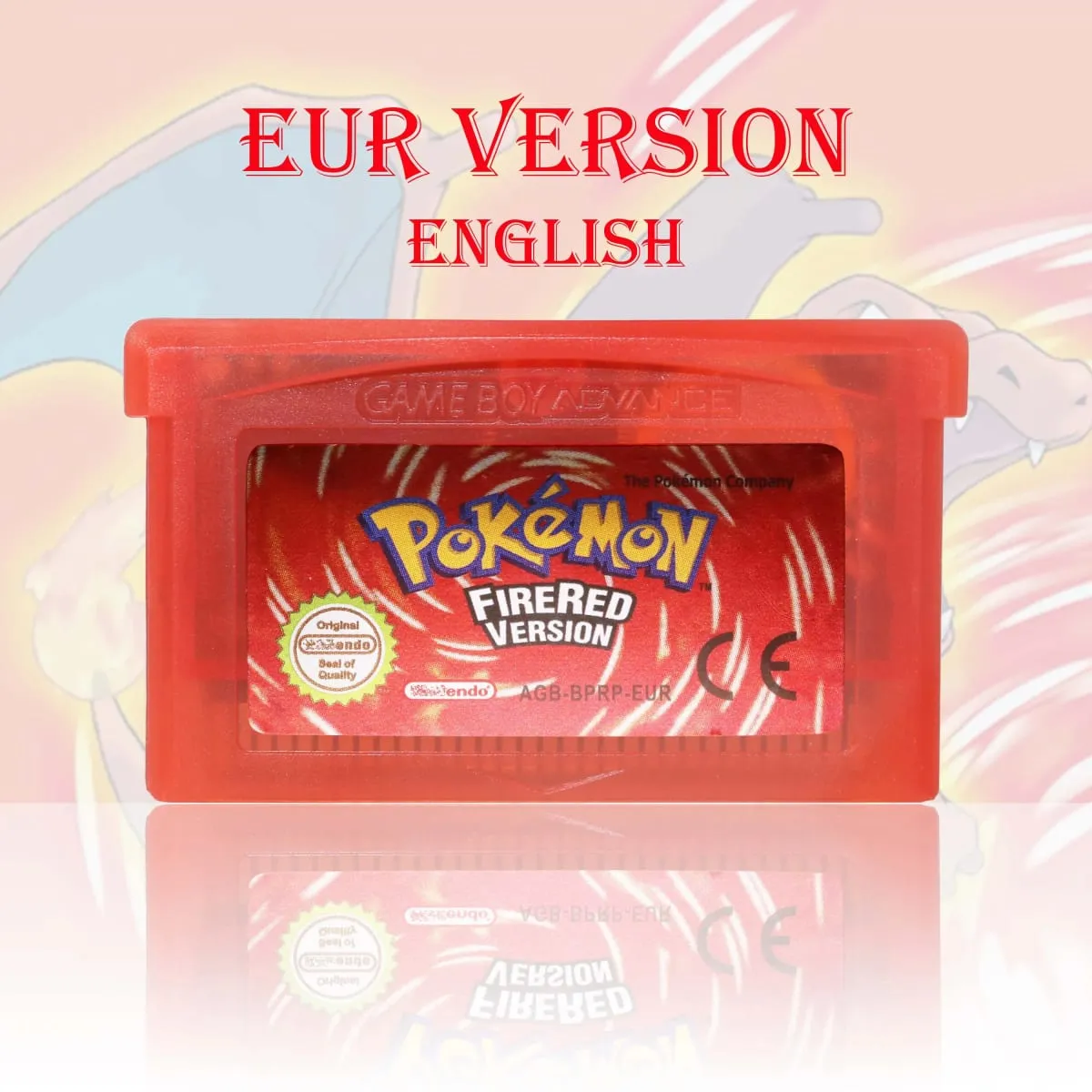 GBC/GBA EUR Version Pokemon Crystal/Yellow/Emerald/Fire Red/Leaf Green Game Cartridge Video Game Card High Quality with Battery