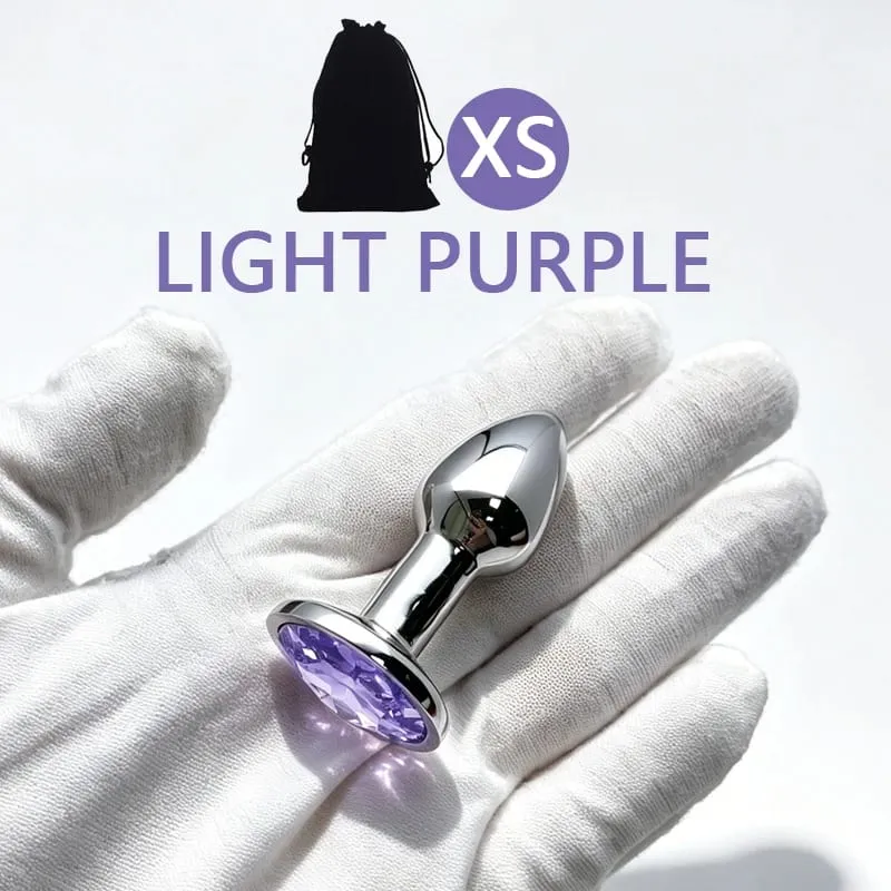 XS/S/M/L/XL Metal Anal Plug Butt Plug Sex Toy Butt Toy for Women Men Couples Adult Game Masturbator Anal Diamond Sex Toys