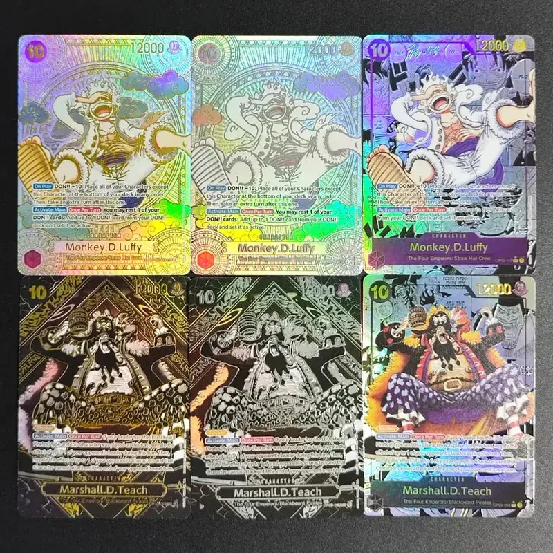 ONE PIECE CARD Game Gold Manga Teach Luffy Op09-093 OP05-119 SEC English Collection OPCG Anime Cards