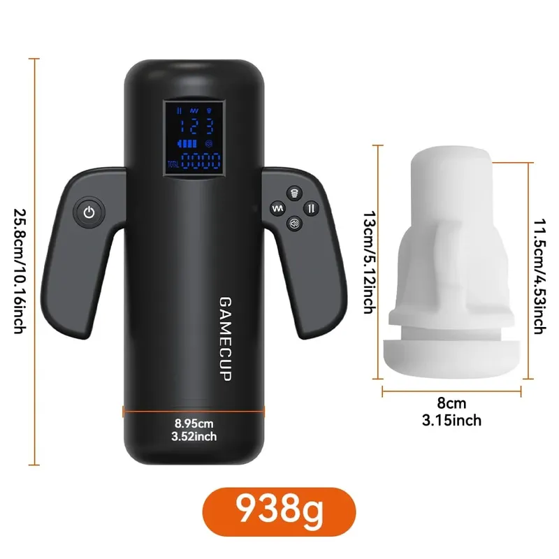 Vibrating Male Porn Dick Masturbator Sex Toys for Men Hands-Free Blowjob Machine Masturbators for Penis Training & Men Pleasure