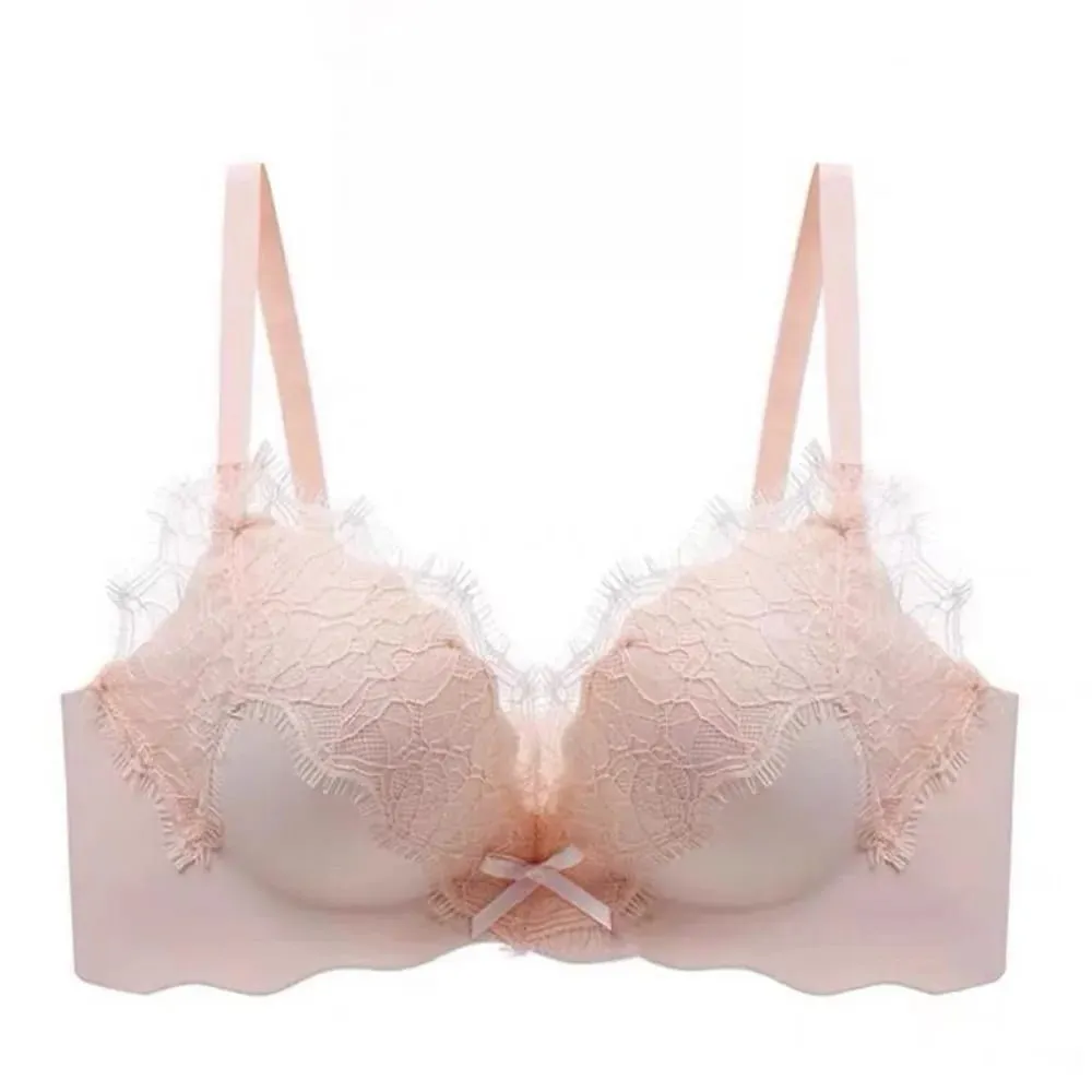 New Pure Desire Lace Lingerie Set Women Thick Padded Push Up Bra Small Bust Lift A to C Cup Underwear Intimates Daily Wear 32-38 — image 3