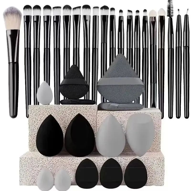 Makeup Brushes Set Premium Synthetic Kabuki Brushes Foundation Concealer Powder Blush Blending Face Eyeshadow Cosmetic Brushes S