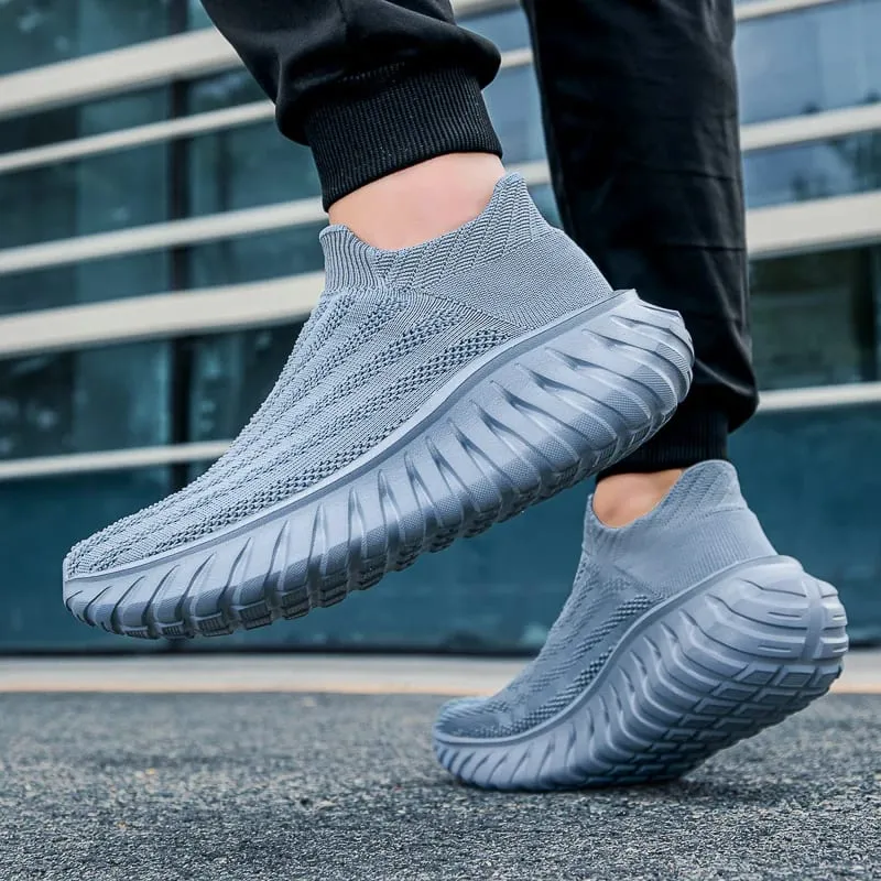 Men Running Walking sock Shoes Women Thick Sole Fashion Casual Sneakers Breathable Sport shoes Couple Sneakers Casual Shoes — image 4