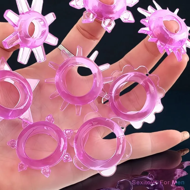 Intimate Goods For Men 5-100PC Ejaculation Delay Silicone Lock Sperm Ring Sex Adult Game Toys Erotic Cock Ring Exotic Accessorie