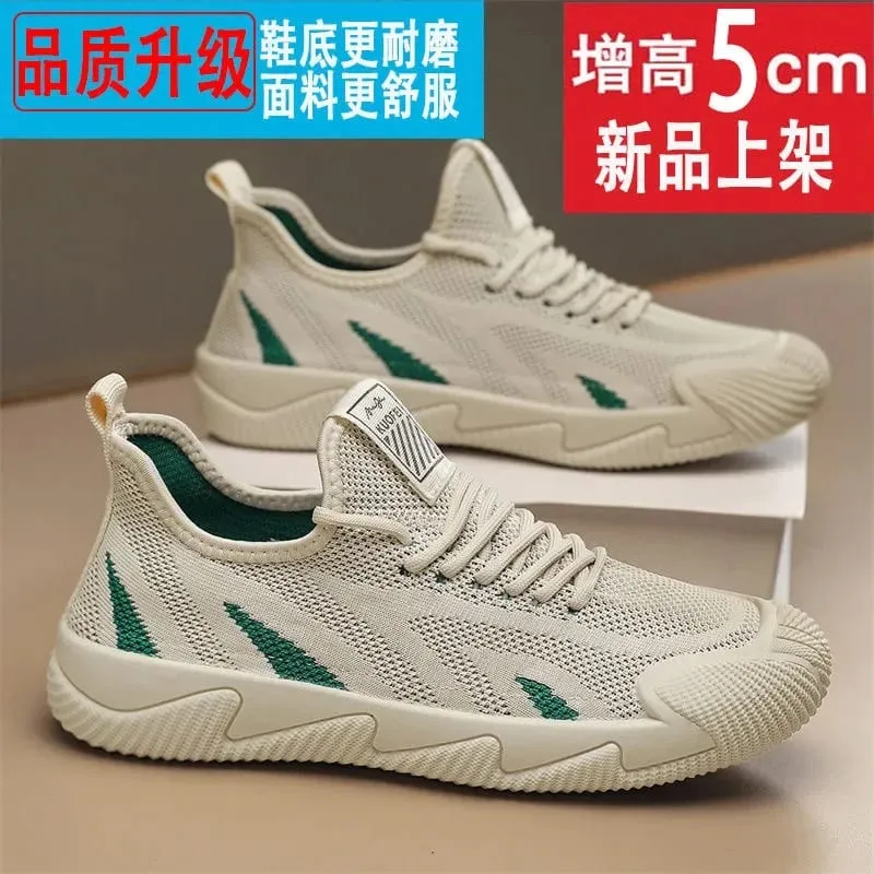 Casual Netted Shoe Man Summer New Sports Style Breathable and Trendy Work Comfortable and Versatile Shoes Fashionable and Simple