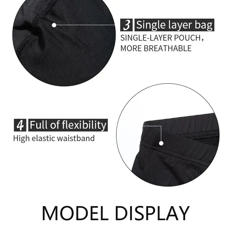 Fashion Boxers Ice Silk Man Underwear Underpants Breathable Comfortable Men's Panties Ultrathin BoxerShorts Trunks