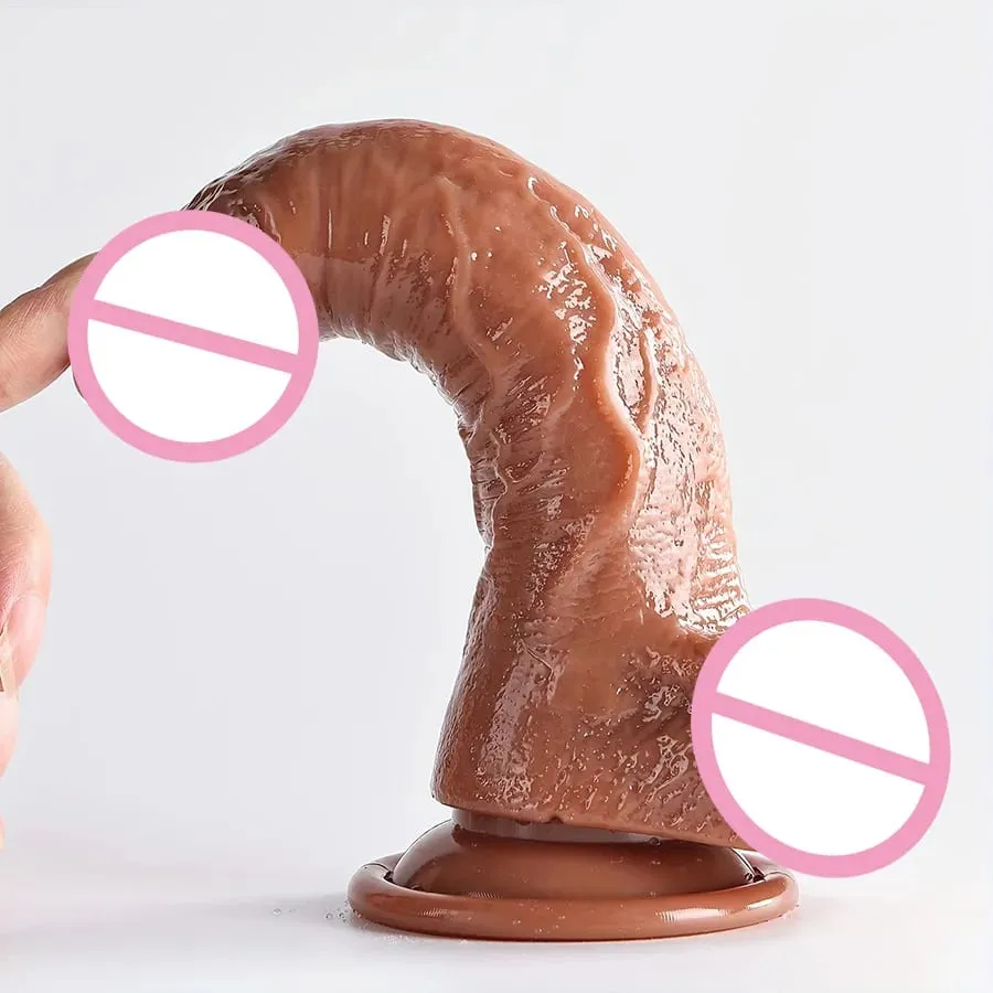 Realistic Soft Dildos with Strong Suction Cup Masturbation Large G-spot Dildo Sex Toy Suitable for Women and Couples Vagina Anal Stimulator Adults Sex Toys for Women Erotic Dildo Penis Anal Plug Female Men Penis Adult Game Beginner Anal Dil