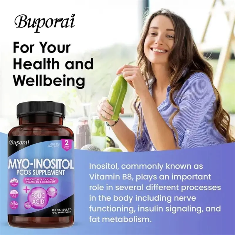 Myo-Inositol Supplement - Nagtataguyod ng Balanse ng Hormonal at Ang Kalusugan ng Ovarian ay Kinokontrol ang Mga Siklo ng Panregla at Nagpapabuti ng Mood