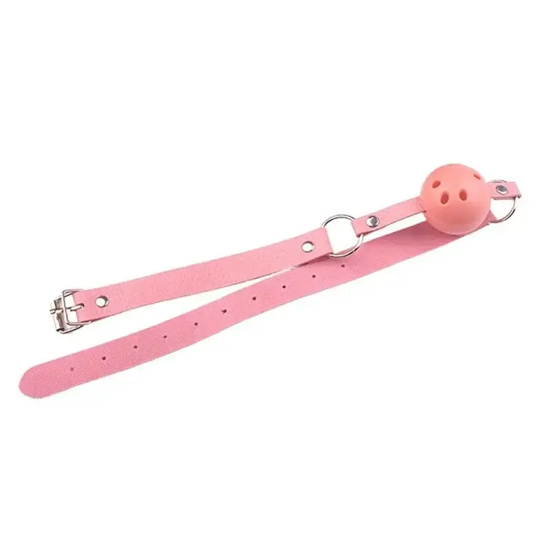4 Χρώματα Faux Leather Mouth Gag Ρυθμιζόμενη πλαστική μπάλα για ενήλικες Παιχνιδομηχανές ρόλων Αξεσουάρ για ζευγάρια Bondage σεξουαλικά παιχνίδια▪