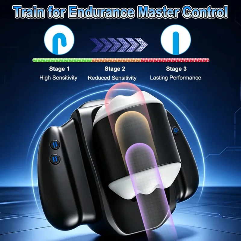 Automatic Telescopic Male Masturbation Cup With Holder Penile Stimulator Vaginal Pocket Pussy Adult Sex Machine for Men