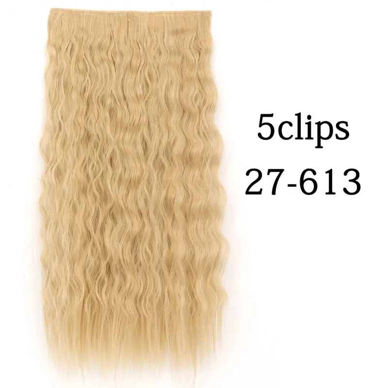 Tổng Hợp 22 32 Inch 5 Kẹp Tóc Chịu Nhiệt Giả Bộ Tóc Giả Dài Lượn Sóng Kiểu Tóc Kẹp Trong Tóc