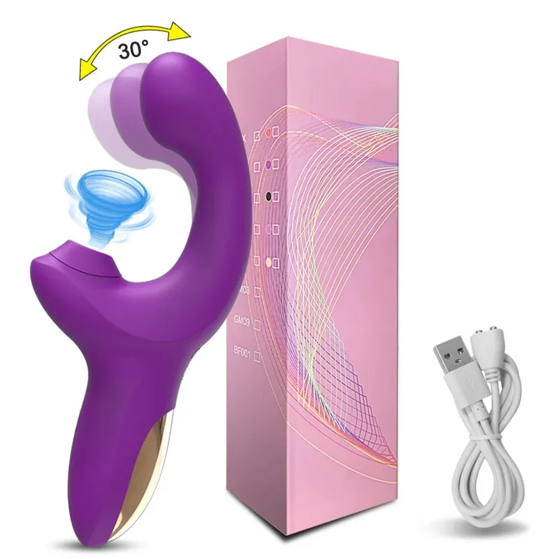 20 Speeds Powerful Dildo Vibrator for Women Clit Sucker Vacuum Clitoris Stimulator Adults Goods Finger Wiggling Adults Sex Toy — image 7