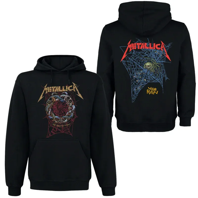 Band Rock Dark Wind Hoodie Men's Street Hip Hop Top Comfortable Hooded Sweater Fall_Winter Personality Men's Clothing