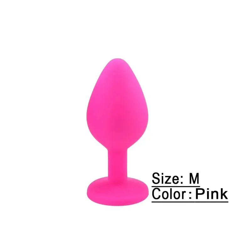 S/M/L Soft Silicone Anal Plug Mini Erotic Butt Plug Sex Toy for Beginner Men Women Gay Couples Prostate Stimulator Anal Sex Toy