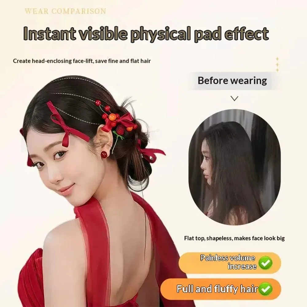 Synthetic Western Style Hair Topper Women Volume Boost Fluffy Invisible Hair Piece Bridal Wedding Hair Extension