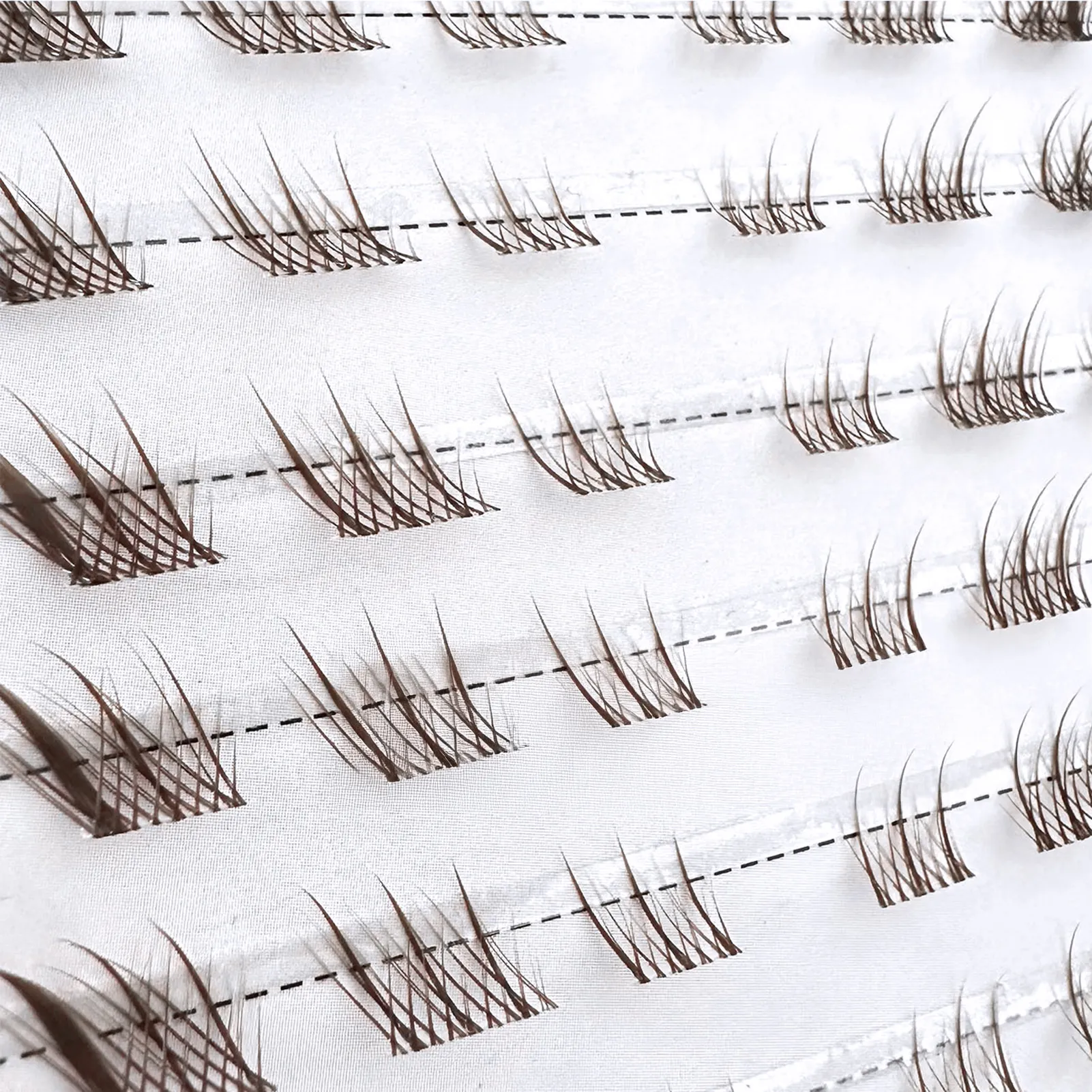 10rows Foxes Style Anime False Eyelashes Natural Curling 8-13mm Spiky Cluster Segmented Eyelash Extensions For Beauty Eye Makeup