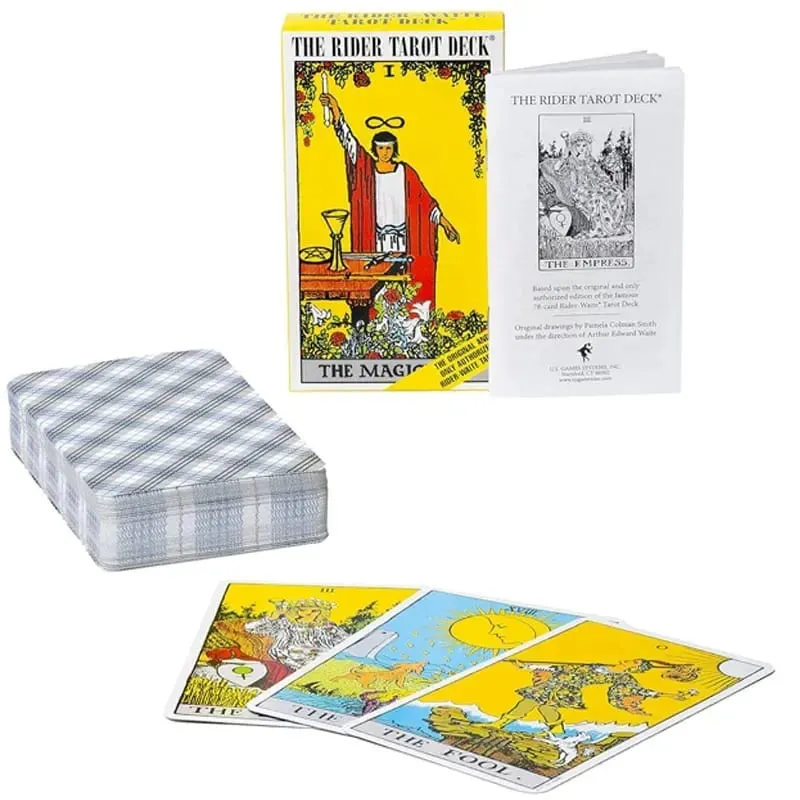 English/Spanish Version Classic The Rider Tarot Card Prediction Divination Board Game Toy Holiday Games Waite Tarot Deck Booklet