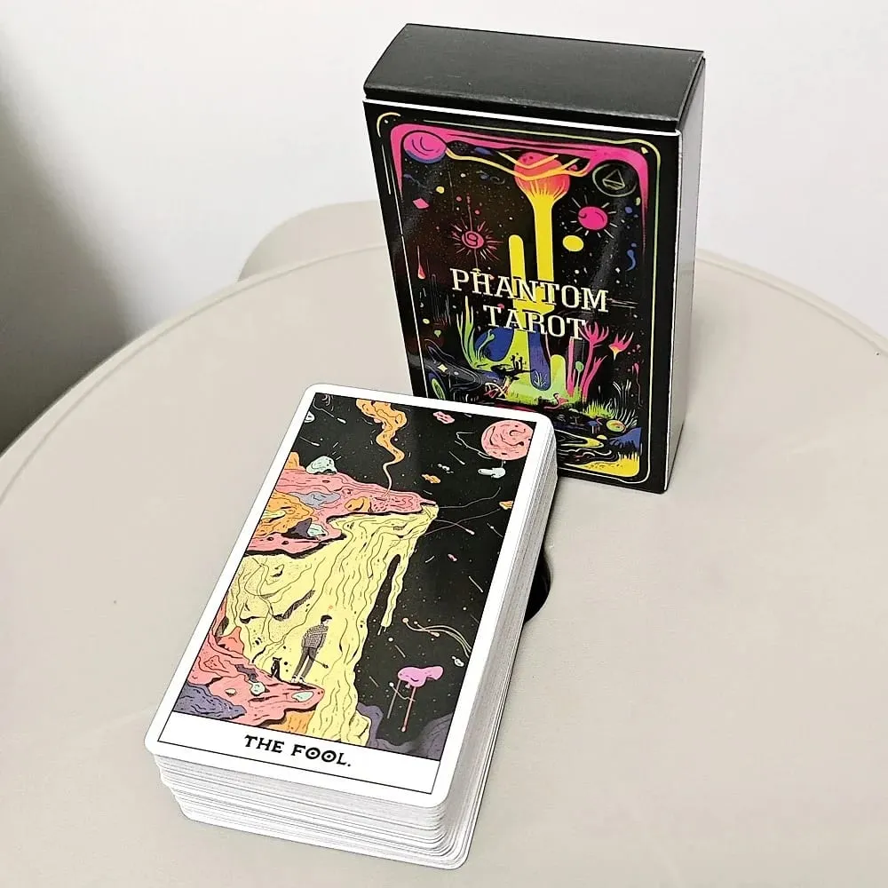 Phantom Tarot Deck 10.3*6cm 78 Colorful Tarot Cards Based on Rider Waite System