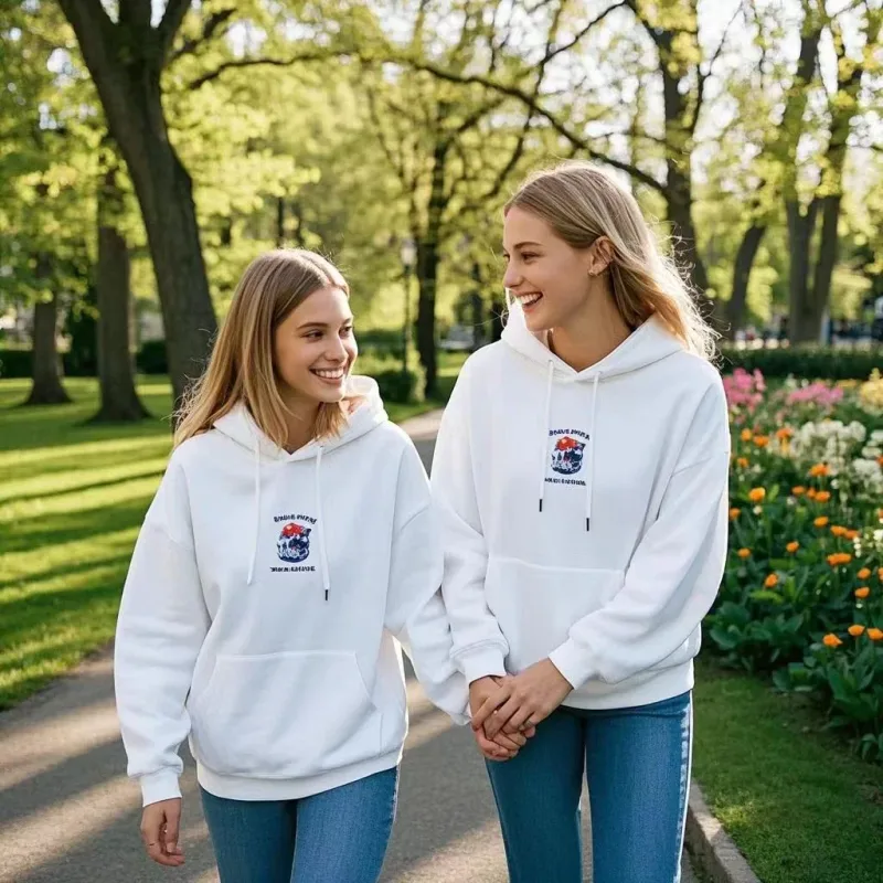 Customized Your Brand Logo DIY Design 600GSM Mens Hoodies High-quality Women Sweatshirt Solid Color Cotton Loose Streetwear