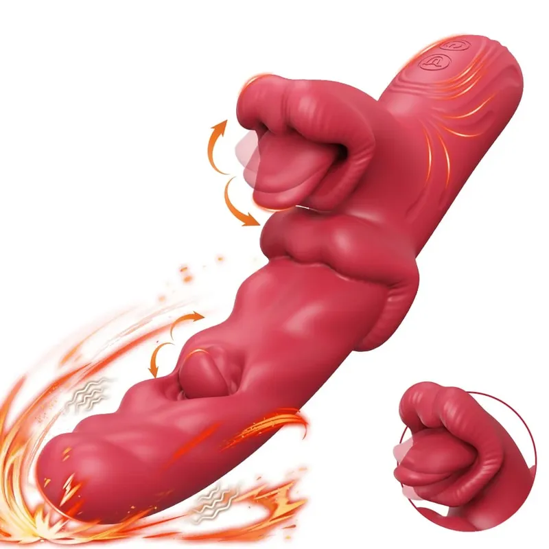 New Style Tongue Licking Vibrator for Women Clitoris Stimulator Dildo Vibrator Powerful Vagina Vibrator Vibration Sexy Adult