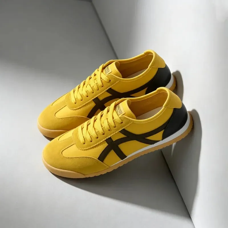 2026 New Stylish Men's Shoes Sizes 39-48 Large Size Striped Fashion Low-Top Casual Shoes Lightweight Versatile Sneakers