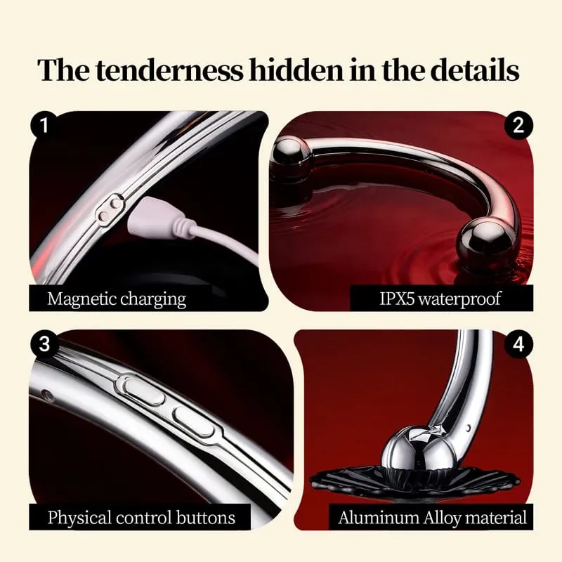 Metal Vibrating Dildo Adult Supplies Double-end Anal Vibrator Prostate Massager Vagina Masturbator Vibration Sex Toys for Adults — image 5