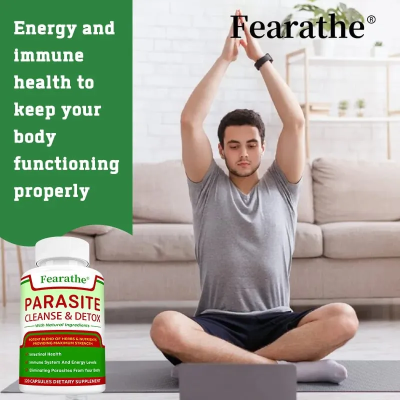 Intestinal Parasite Cleanse Capsules - Black Walnut + Wormwood Herbal Blend Digestive Health Colon Detox & Gut Health Support