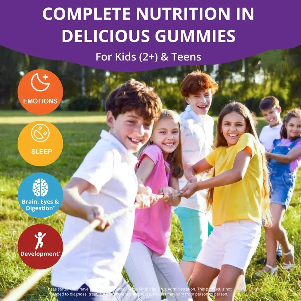 Magnesium Gummies for Children and Adults - Magnesium Citrate Supplement Muscle Support and Calcium Absorption