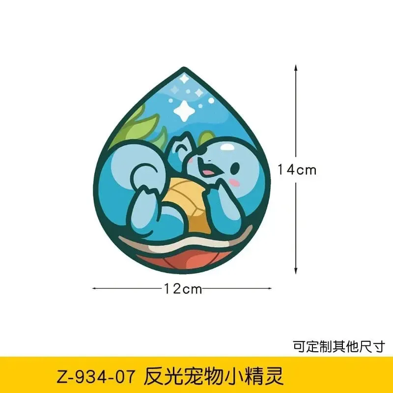 20styles Pokemon Car Stickers Anime Figure Pikachu Gengar Eevee Charmander Cute Cartoon Doll Creative Sticker Birthday Gifts