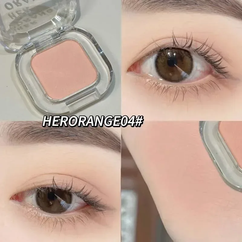 Red Brown Monochrome Eyeshadow Eyeliner Powder Palette Silky Matte Coral Red Lying Silkworm Eyeliner Waterproof Aegyo-sal Makeup