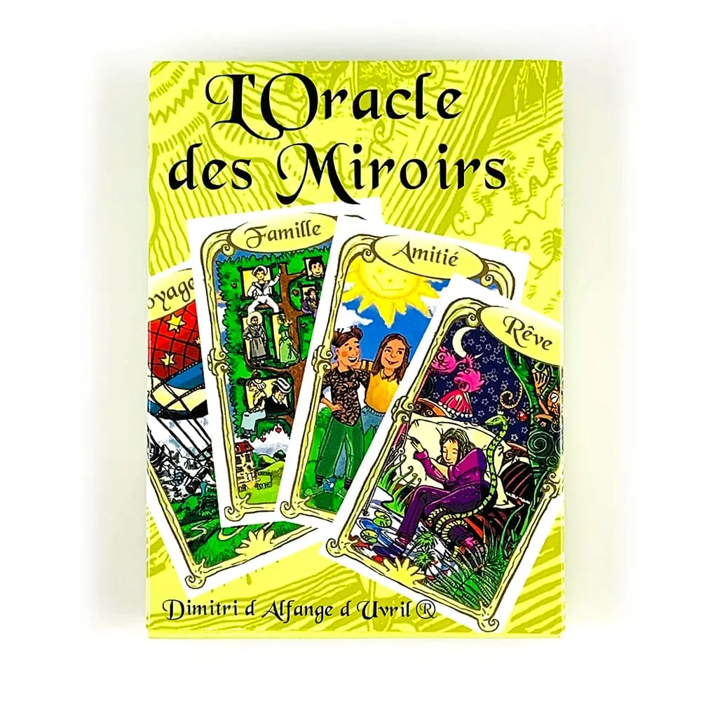 L'Oracle Des Miroirs Oracle Cards French Version Mystical Divination Card Game With Guidebook For Collectors & Beginners