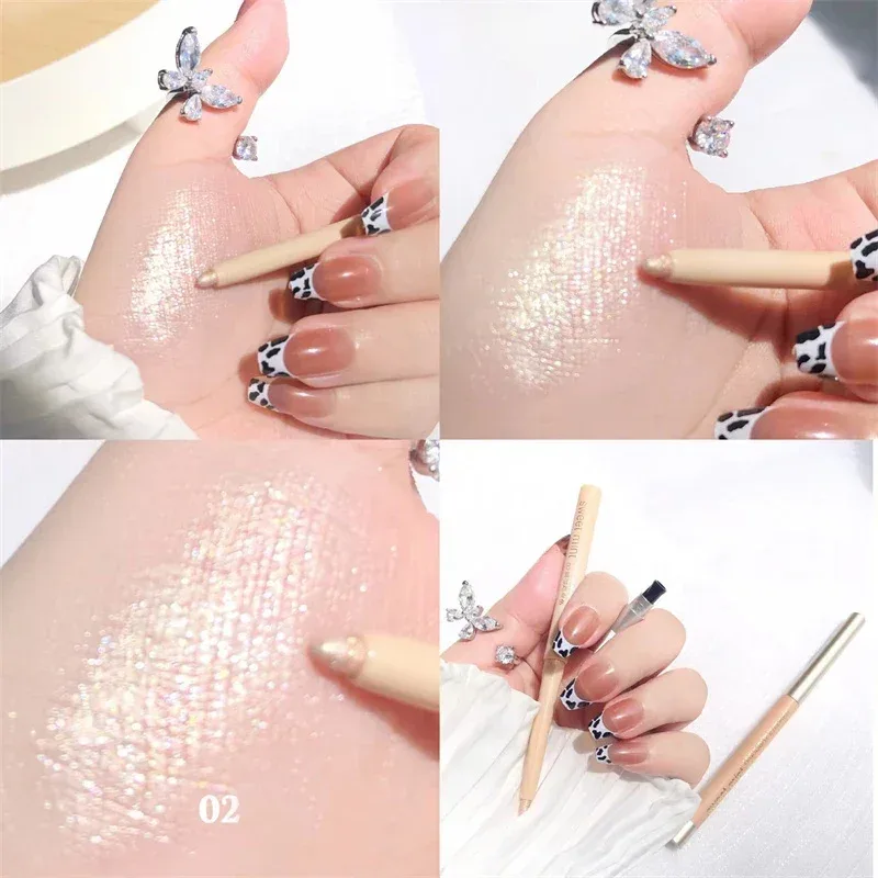 Pearlescent White Liquid Eyeliner Pen Waterproof Non-dizzy Eye Liner Shadow Pen Fast-drying Lasting Shiny Lying Silkworm Pencil