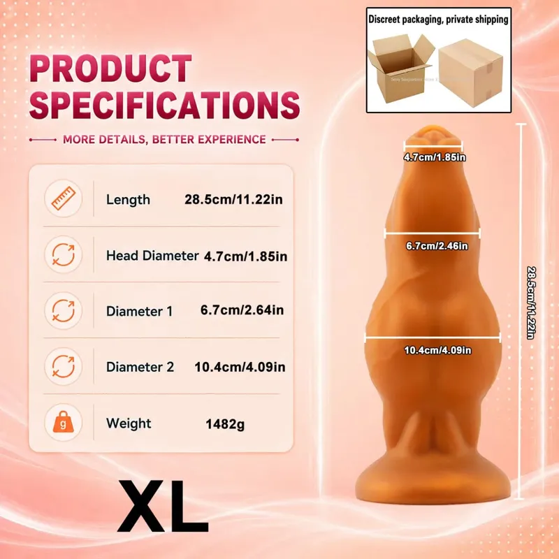 NEW Large Animal Penis Huge Dog Cock Dildo Suction Cup Masturbator Female Anal Butt Plug Big Anal Plug Adult Sex Toys Products