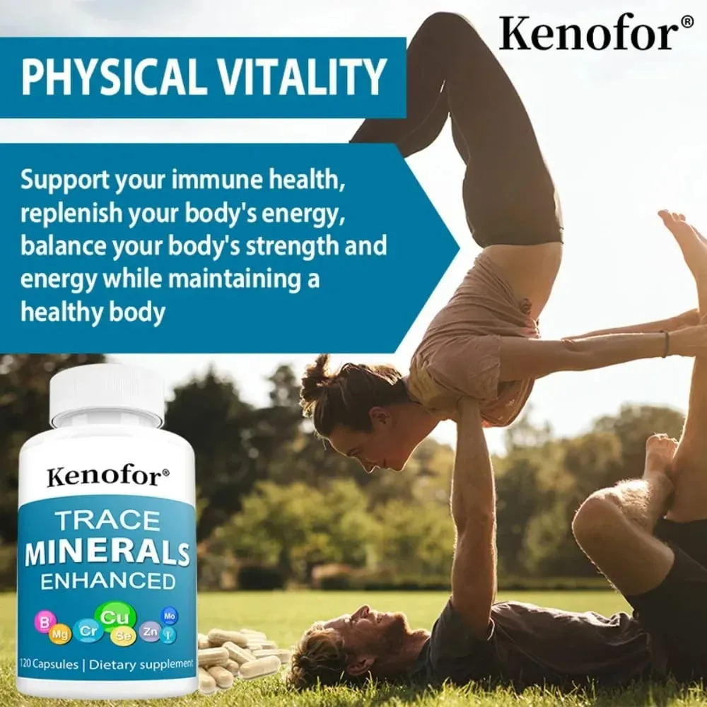 Trace Mineral Supplement - Supports Healthy Energy Levels and The Immune System with Iodine Zinc Copper Manganese