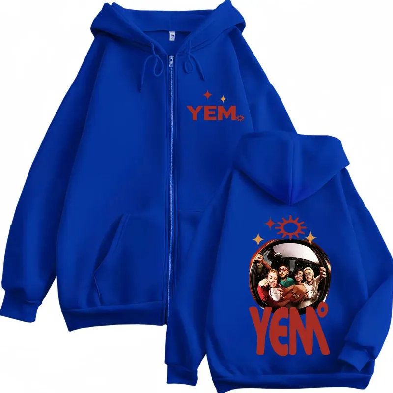 Morat Yem Se Fue El Ayer Y Ya Es Manana Tour 2026 Print Zip Up Hoodie Men Women Hip Hop Long Sleeves Loose Zipper Sweatshirts