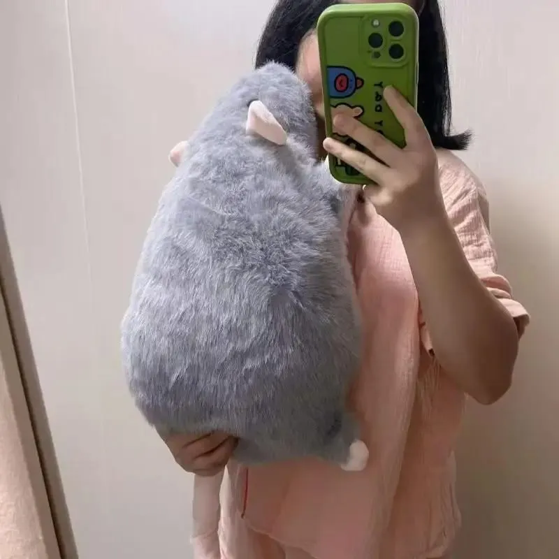 1Pcs 35/50/90cm Pillow Birthday Gift Cartoon Flower Branch Rat Soft Oversized Animal Figure Cute Simulation Big Mouse Plush Toy