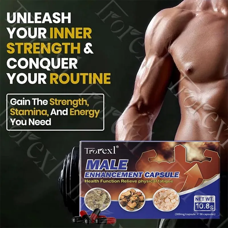 Epimedium Herbal Extracts Supplements Male Max Performer Capsules Ginseng for Adult Stamina & Endurance Maintain Firmness